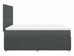 Online Clicnbuy Cama box spring con colchón tela oscuro 160x200 cm Gris