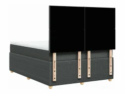 Online Clicnbuy Cama box spring con colchón tela oscuro 160x200 cm Gris