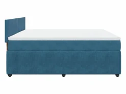 Clicnbuy Cama box spring con colchón terciopelo 180x200 cm
