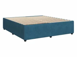 Clicnbuy Cama box spring con colchón terciopelo 180x200 cm