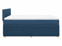 Clicnbuy Cama box spring con colchón tela 160x200 cm