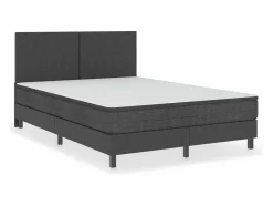 Best Clicnbuy Cama box spring tela oscuro 160x200 m Gris