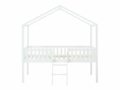 Hot Cama cabaña altura media 90 x 190 cm en pino color + colchón - NALENY Cama Montessori|Cama Infantil