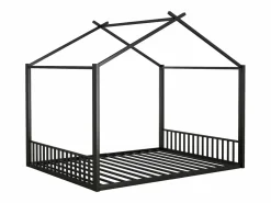 New Cama cabina 140 x 200 cm con cabecero - cama infantil - metal - somier de láminas - Cama Montessori