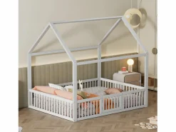 ModernLuxe Cama cabina para niños - 140x200cm - madera maciza -