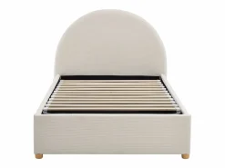 Cama canapé 90 x 190 cm en terciopelo acanalado color + colchón - LIRIMO Cama Terciopelo