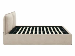 Vente-unique Cama canapé con funda extraíble 140 x 190 cm en tela + colchón - TENESE Beige