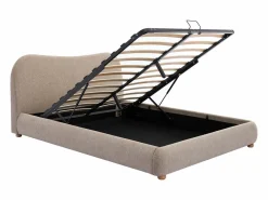 Hot Cama canapé queen size 160 x 200 cm en tela color - VANARI Cama Con Almacenaje|Cama Con Canapé