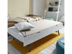 Hot Cama casita con barandilla + cama elevable madera 90x190cm Cama Montessori