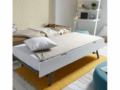 Hot Cama casita con barandilla + cama elevable madera 90x190cm Cama Montessori