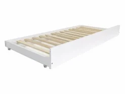Hot Cama casita con barandilla + cama de arrastre madera 90x190cm Cama Montessori