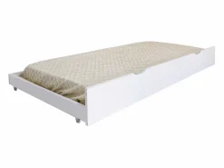 Hot Cama casita con barandilla + cama de arrastre madera 90x190cm Cama Montessori