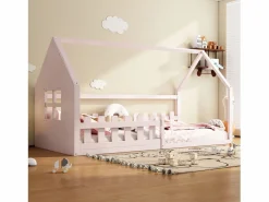 Hauss Spole Cama casita infantil 90x200 cm con barrotes – (sin colchón)