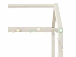 Best Cama casita 90x200cm - con tira de luz LED - Diseño de techo - MDF - (colchón no incluido) Cama Montessori