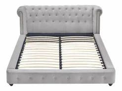 Vente-unique Cama chesterfield 160 x 200 cm pana + colchón - TONGERLA