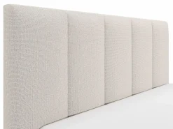 Clearance Cama con almacenaje de 160 x 200 cm con cabecero con costuras verticales tela - KILACLO Cama Con Canapé|Cama Con Almacenaje