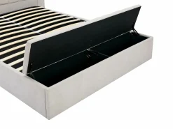 Vente-unique Cama con baúl 160 x 200 cm con banco en tela color - DOUINO