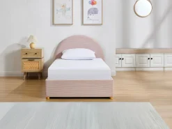Best Cama con cajón 90 x 190 cm de terciopelo acanalado color - LIRIMO Cama Terciopelo|Cama Infantil