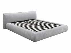Vente-unique Cama con canapé king size 180 x 200 cm de tela color - MIRSIO