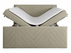 Outlet Cama con canapés abatibles - 160 x 200 - Terciopelo - - MAKANA Cama Continental Boxspring