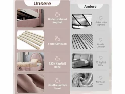 Sale Cama contenedor 90 x 190 cm con cabecero redondo - Terciopelo - Estampado cósmico - (sin colchón) Cama Terciopelo