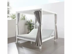 Best Concept-Usine Cama de jardín de 2 plazas CORDOUE Blanco