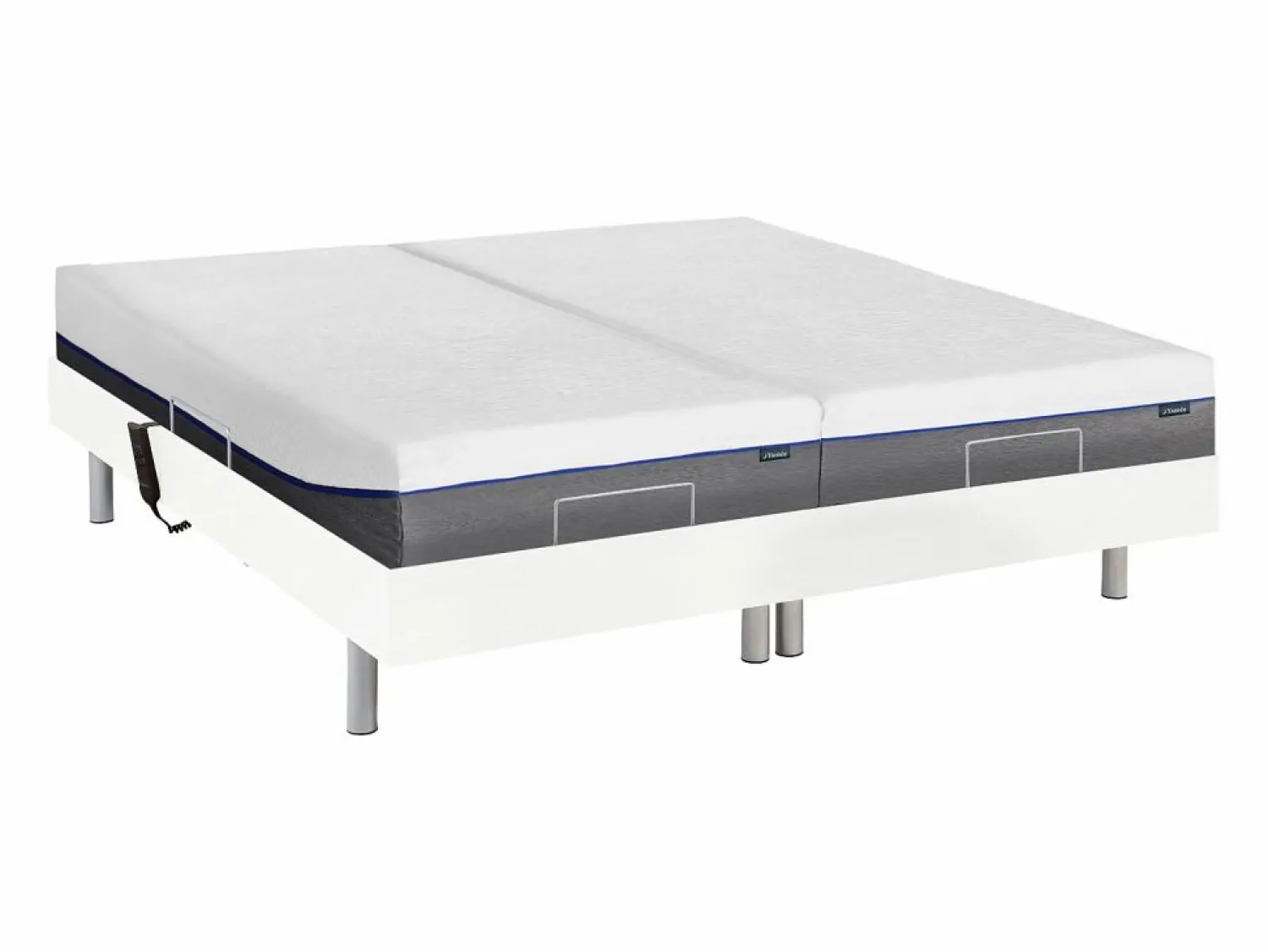 Ysmée Cama de relax, bloques de viscoelástica HESIODE - 2 x 80 x 200 cm