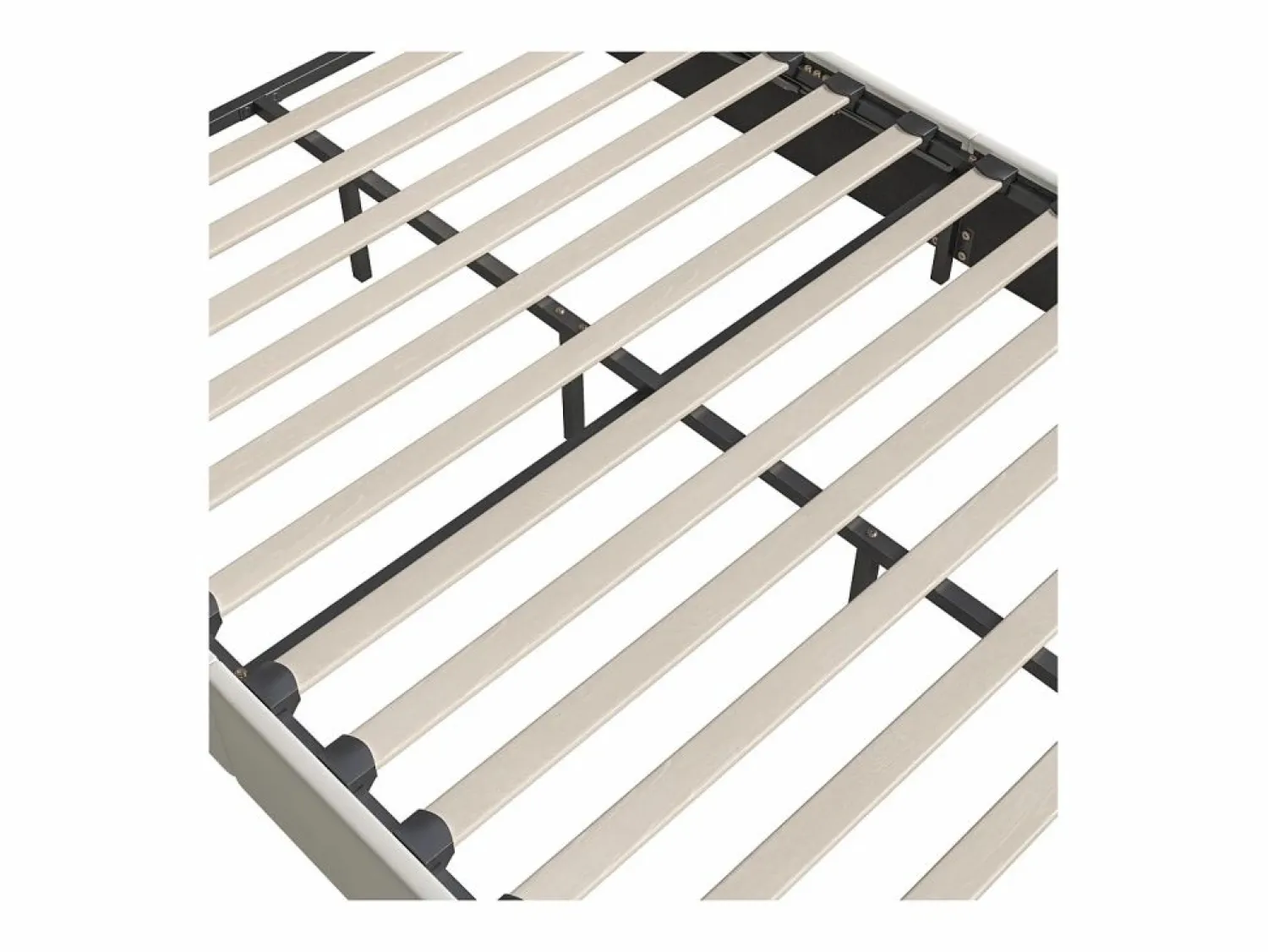 Best Cama de terciopelo con canapé de 160x200 cm - con palanca neumática - con somier de láminas - Beige