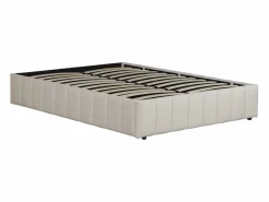 Sale Cama doble de terciopelo "Meribel" con somier - - 160 x 200 cm Somier Con Canapé|Somier - 160X200Cm