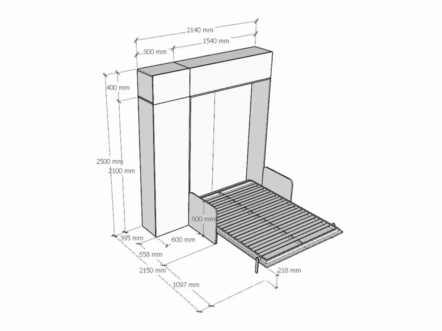Hot Cama doble plegable francesa Kentaro de 140 cm con sofá y muebles de fresno , verde Cama Abatible