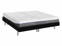 New Cama eléctrica de relax, espuma viscoelástica HESIODE - 2 x 90 x 200 cm Cama Articulada