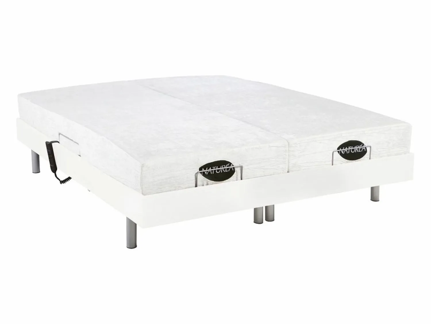NATUREA Cama eléctrica relajación terminales LYSIS - 2 x 70 x 190 cm -