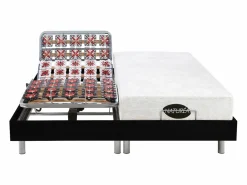 NATUREA Cama eléctrica relajación terminales LYSIS - 2 x 70 x 190 cm -