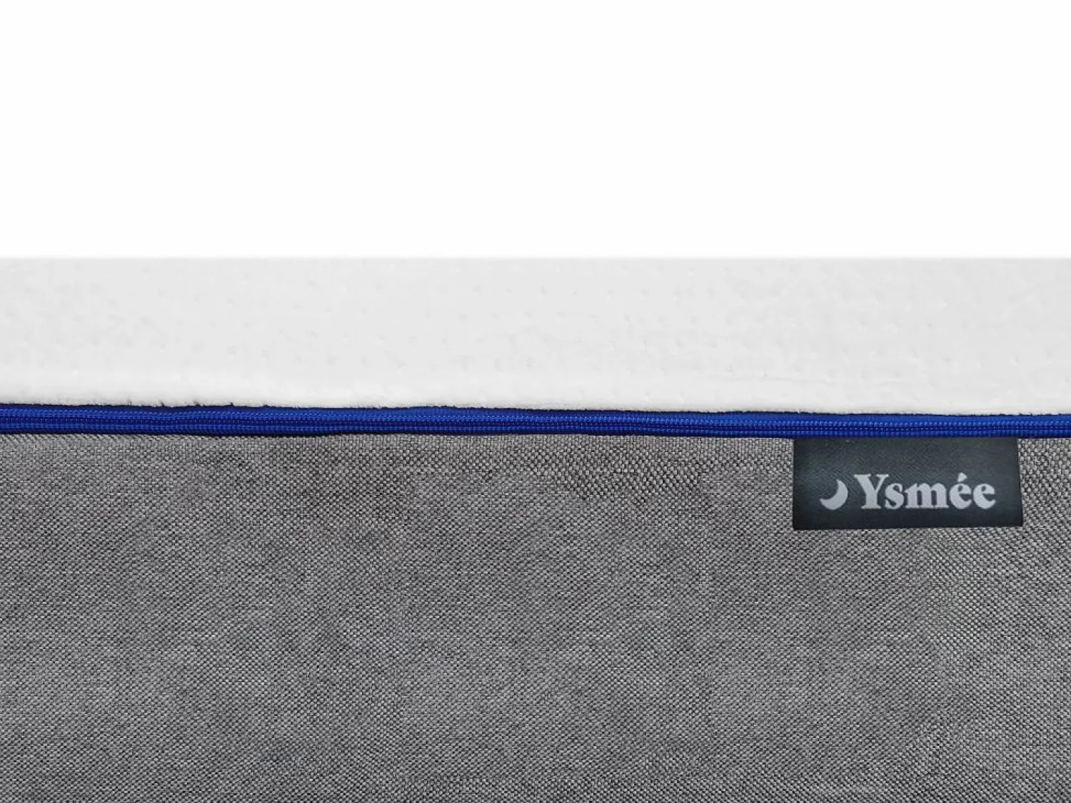 Outlet Ysmée Cama eléctrica relax, espuma viscoelástica HESIODE - gris topo 2 x 80 x 200 cm Color natural claro