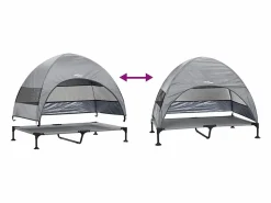 Best Clicnbuy Cama Elevada para Perros Manual 127 x 81 x 108 cm Gris claro