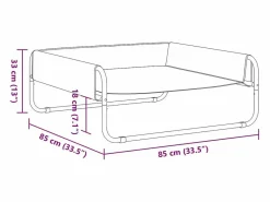 Clicnbuy Cama elevada para perros tela oxford y acero