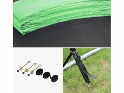 Sweeek Cama elástica con pack de accesorios, 250cm