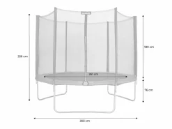 Outlet Sweeek Cama elástica con protección red de 305cm Gris