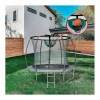 Habitat et jardin Cama elástica con red interior y cesta "Jumper" Ø2.44 - Gris