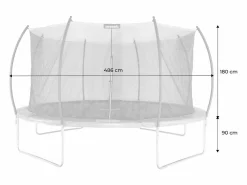 Sweeek Cama elástica con red interior de 490cm