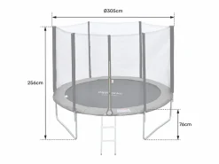 Best Happy Garden Cama elástica de 305cm reversible /azul con accesorios ADELAÏDE - Verde