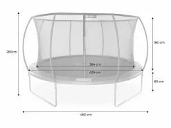 Online Cama elástica red interior con pack de accesorios, 430cm Cama Elástica