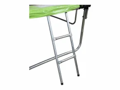 Outlet Habitat et jardin Cama elástica "Yoopi" - Ø 3.05 m - con red + escalera + cubierta de protección + kit de anclaje Verde