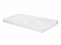 Clearance Vente-unique Cama infantil 90 x 190 cm cabecero terciopelo con forma de concha rosa con colchón MOANA Rosa palo