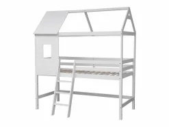 Sale Happy Garden Cama infantil de entrepiso 190x90cm MARGOT Blanco