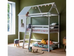 Sale Happy Garden Cama infantil de entrepiso 190x90cm MARGOT Blanco