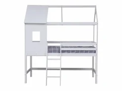 Sale Happy Garden Cama infantil de entrepiso 190x90cm MARGOT Blanco