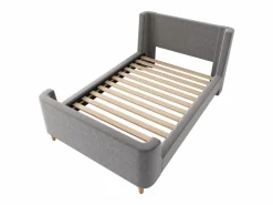 New Cama infantil de 90x200 cm acolchada en terciopelo (colchón no incluido) Cama Terciopelo