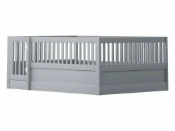 Outlet Hauss Spole Cama infantil de 140x200 cm con estructura y puerta pequeña (sin colchón ni estructura) Gris