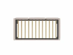Hot Cama infantil 90x200 cm con cama nido de terciopelo, somier de láminas, sin colchón, claro Cama Nido